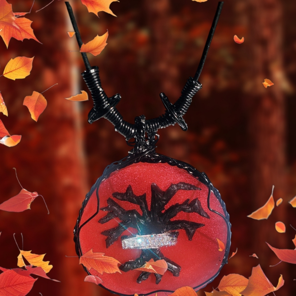 Handmade Tree Cross Pendant